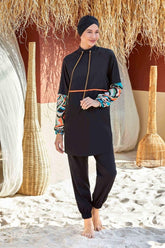 Adasea Burkini Swimsuit-4576 Voile