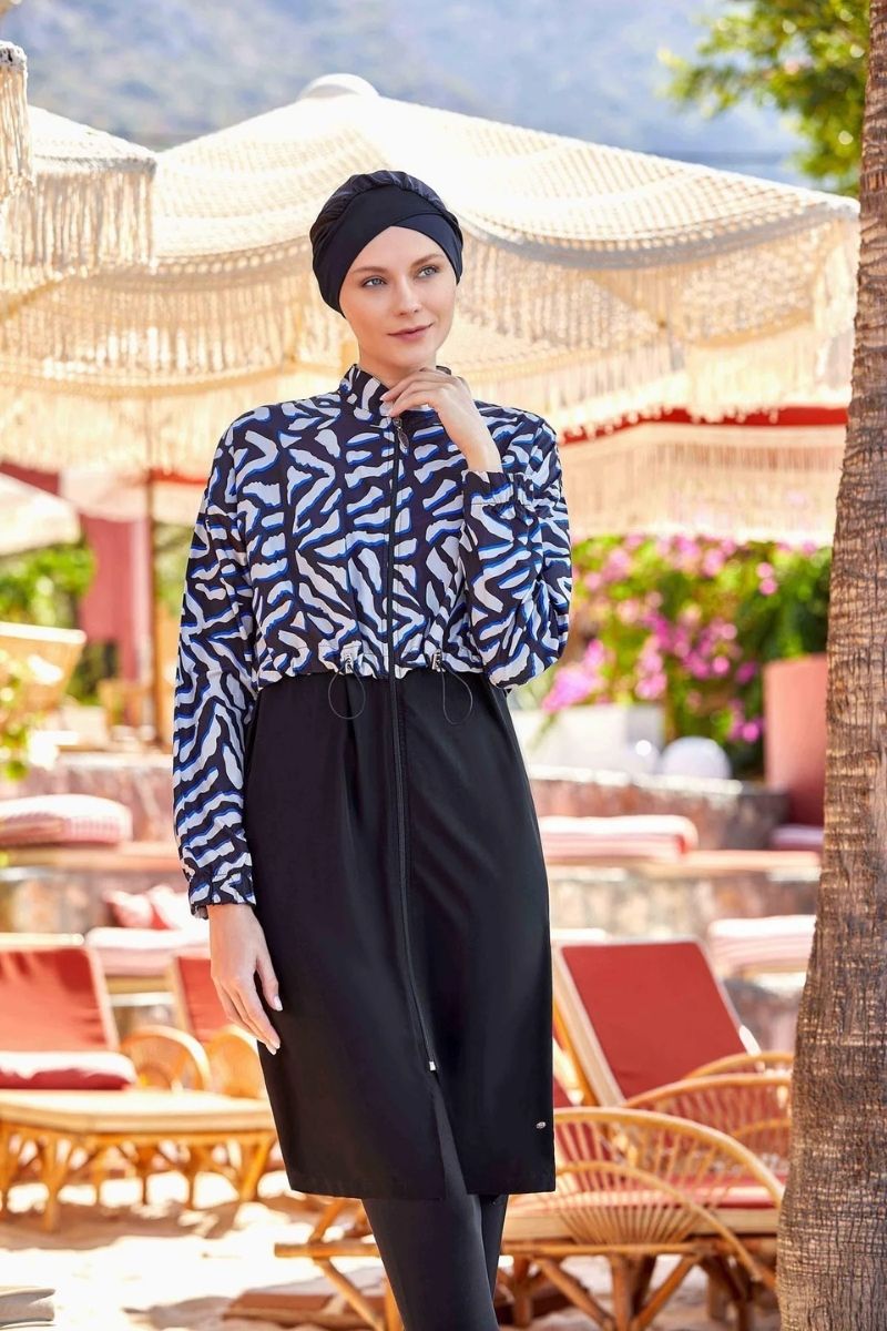 Adasea Burkini Swimsuit- 1403 Voile