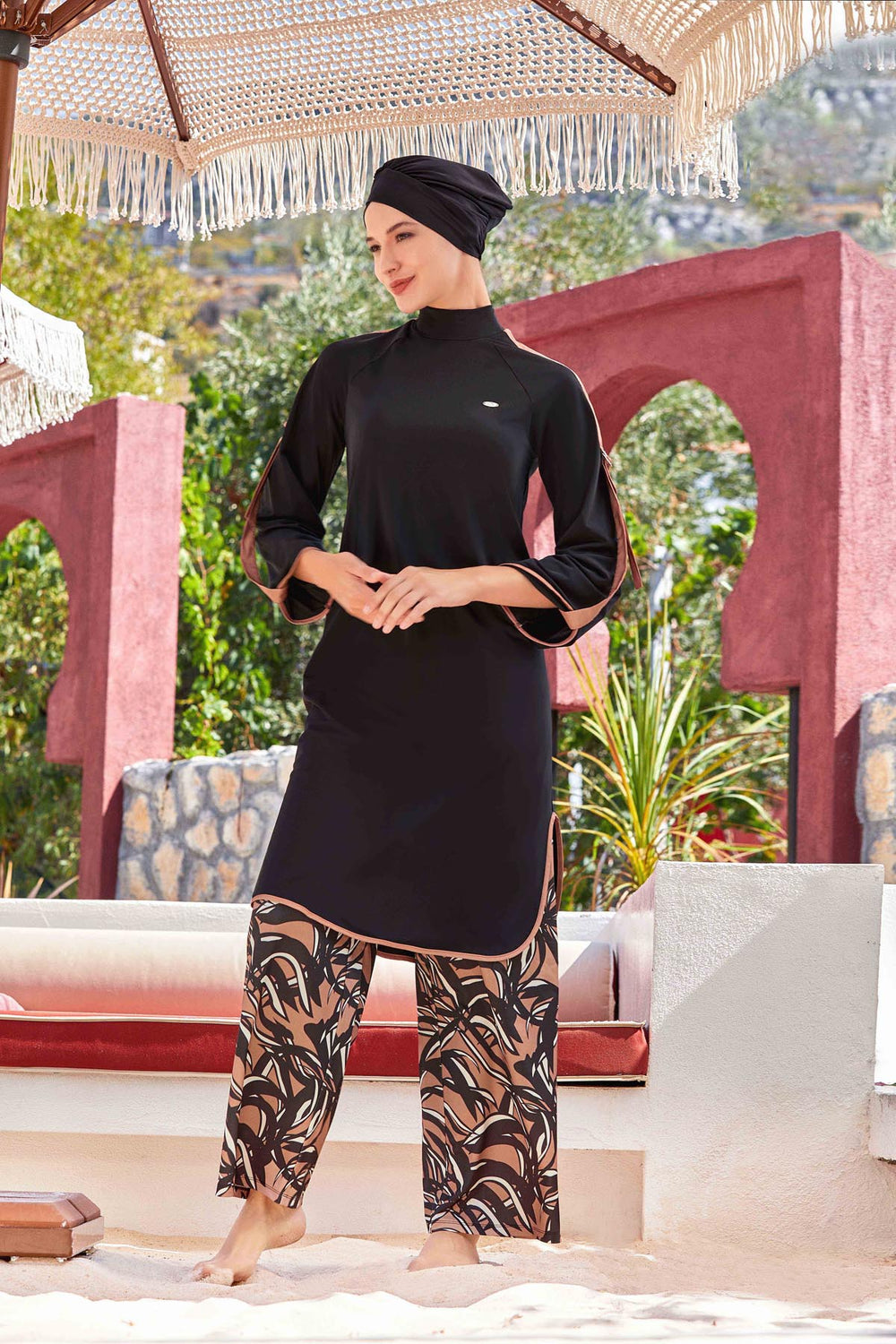 Adasea Burkini Swimsuit- 4518 Voile