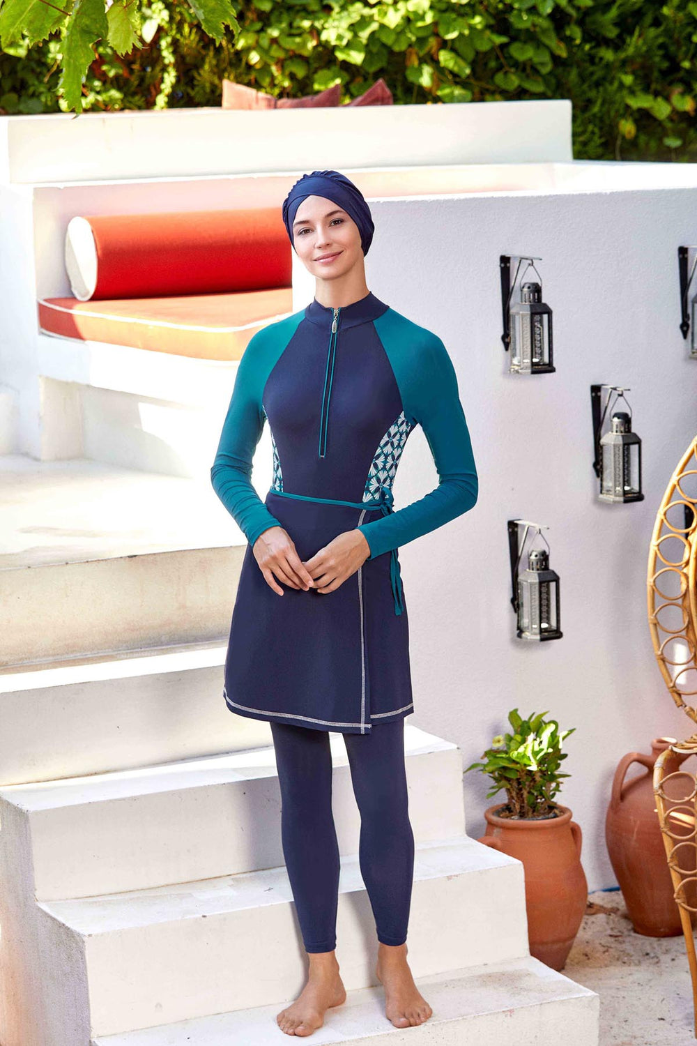 Adasea Burkini Swimsuit- 4534 Voile
