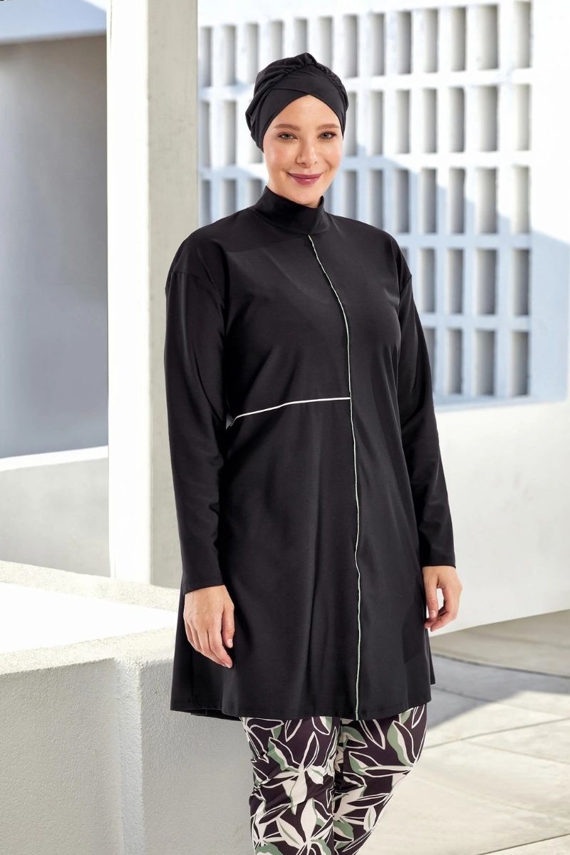 Adasea Burkini Swimsuit Voile