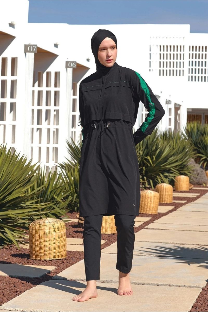 Adasea Burkini Swimsuit Voile