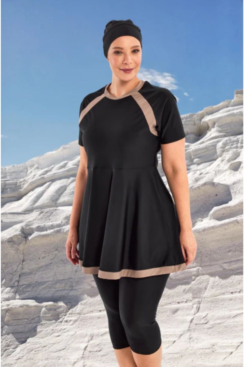 Adasea Burkini Swimsuit Voile