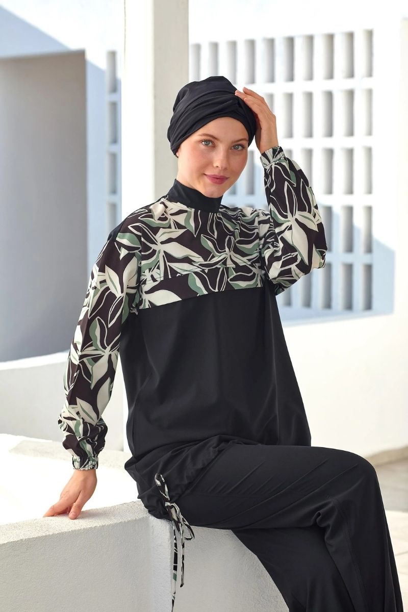 Adasea Burkini Swimsuit Voile