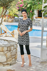 Maresiva Burkini Swimsui-8306-B  Voile