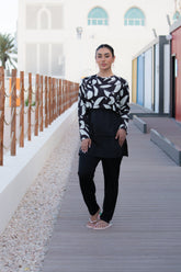 Rozamay Burkini Swimsuit-E016 Voile