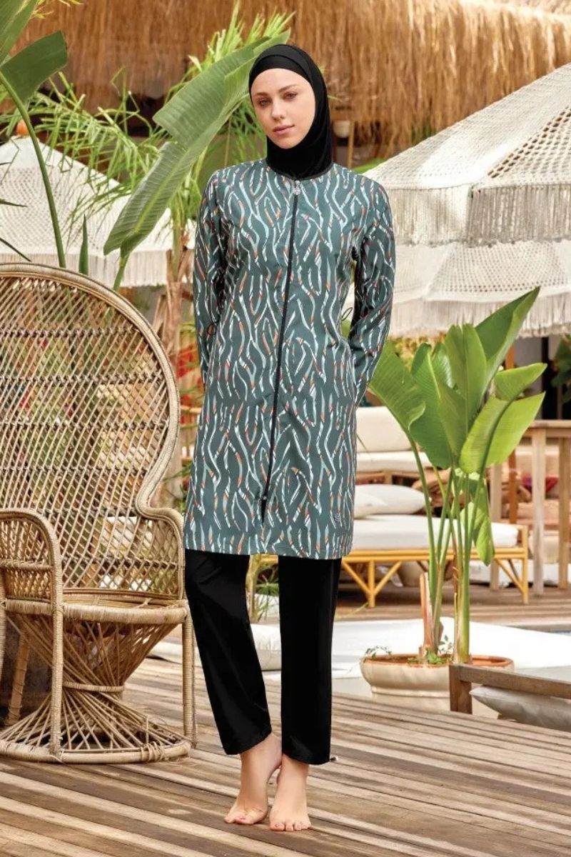 Rozamay Burkini Swimsuit-9068 Voile