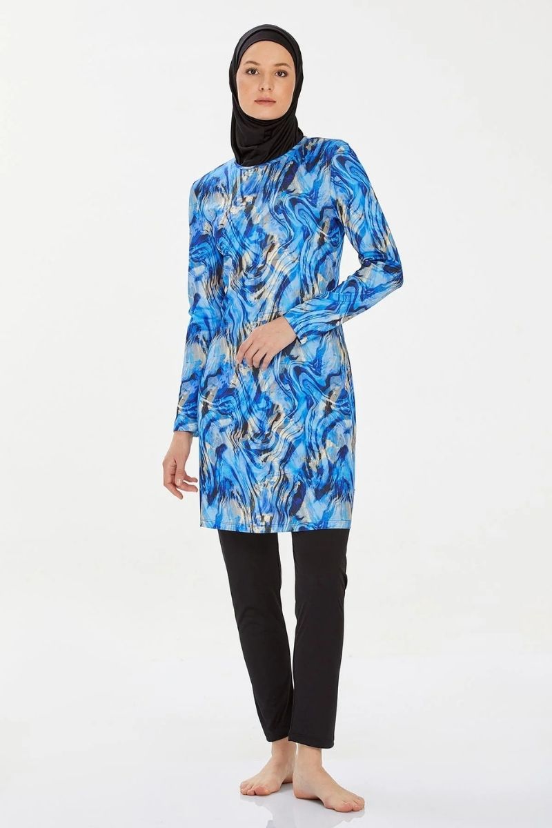 Rozamay Burkini Swimsuit-9216-B Voile