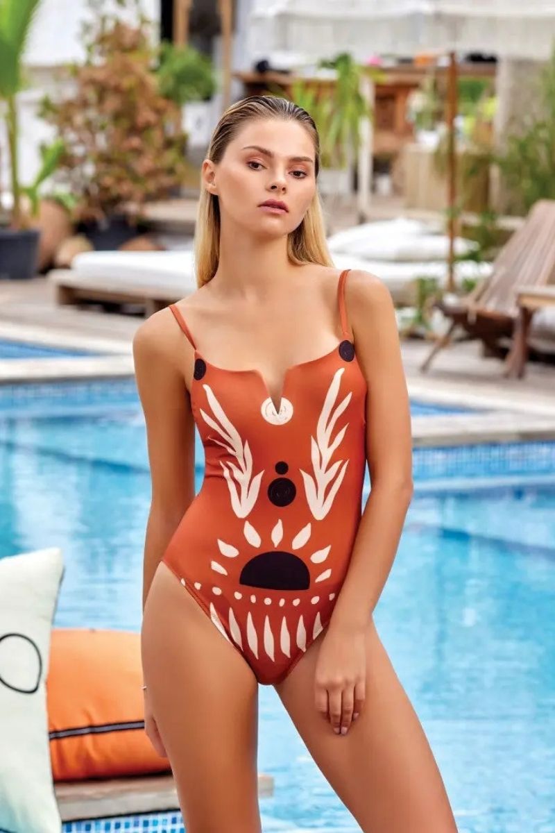 Lapieno Onepiece Swimsuit-3575 Voile