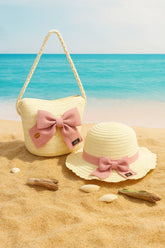 Beach kids Hat With Bag Voile