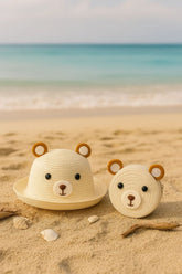 Beach kids Hat With Bag Voile