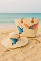 Beach Hat With Bag Voile