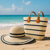 Beach Hat With Bag Voile