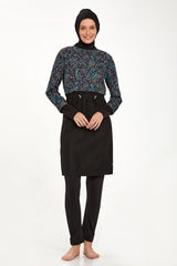 Adasea Burkini Swimsuit- 1407 - Voile Fashion