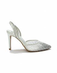 Georgette Mesh Stiletto Sandals – Slingback UQ