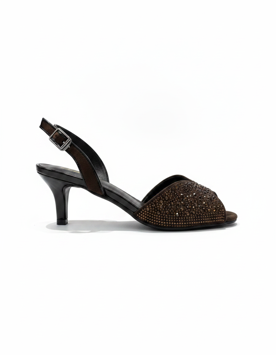Apolline Kitten Heel Sandals – Slingback UQ