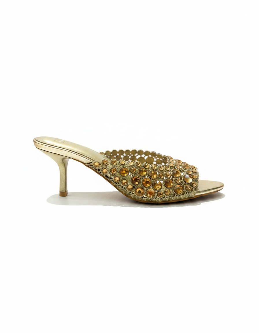 Fleurette Mesh Stiletto Sandals – Open Toe UQ