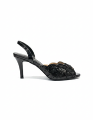 Carine Metallic Stiletto Heels – Slingback UQ