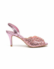 Carine Metallic Stiletto Heels – Slingback UQ