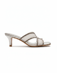 Bertille Mesh Stiletto Sandals – Open Toe UQ