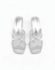 Bertille Mesh Stiletto Sandals – Open Toe UQ
