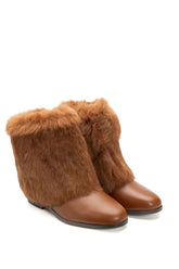 Fur Flat Boot Hazar