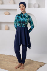 Adasea Burkini Swimsuit-1117 Voile