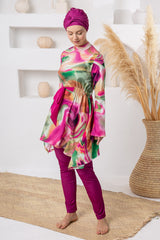 Adasea Burkini Swimsuit-1119 Voile