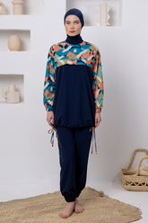 Adasea Burkini Swimsuit-1217 Voile
