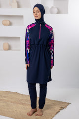 Capucine Watercolor Maxi Burkini – Long Sleeve Voile