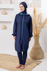 Azure Maxi Burkini – Long Sleeve Voile
