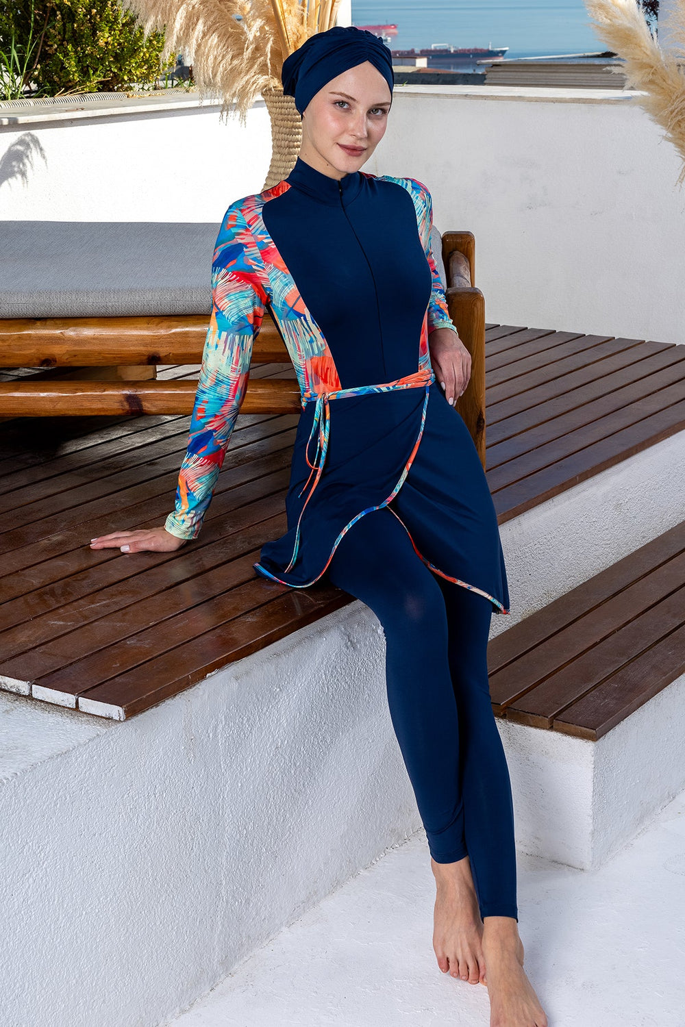 Maresiva Burkini Swimsuit-2110 Voile