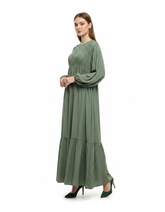 Layan Viscose Maxi Dress – Long Sleeve Elora