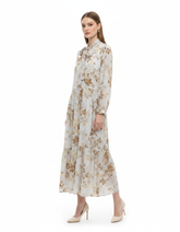 Randa Floral Maxi Dress – V-Neck Elora