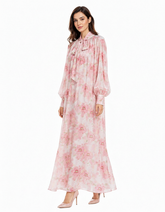 Reem Floral Maxi Dress – Long Sleeve Elora