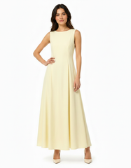 Asma Cotton Maxi Dress – Slim Fit Sleeveless Elora