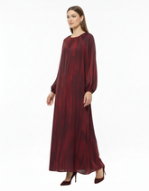 Fatin Tie-Dye Maxi Dress – Pull-On Long Sleeve