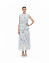 Dima Floral Co-ord Set – Button-Front Sleeveless Elora