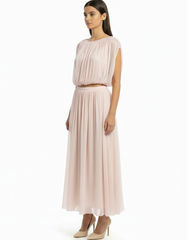 Habiba Elegant Cropped Co-ord Set – Boat Neck Elora
