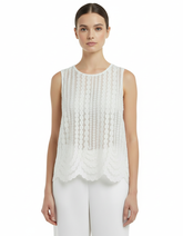 Sleeveless Blouse Voile