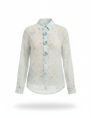 Malak Floral Shirt – Button-Front Collared Elora