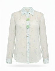 Malak Floral Shirt – Button-Front Collared Elora