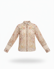 Nada Floral Shirt – Button-Front Collared Elora