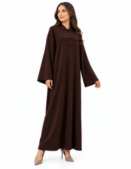 Farha Viscose Maxi Dress – Long Sleeve Elora