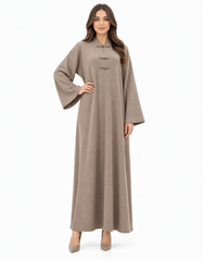 Farha Viscose Maxi Dress – Long Sleeve Elora