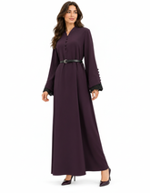 Khloud Everyday Maxi Dress – Button-Front V-Neck Elora
