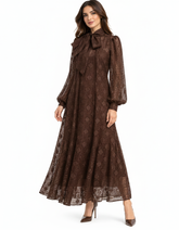 Badriya Floral Maxi Dress – Long Sleeve Elora