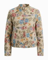 Razan Floral Jacket – Button-Front Long Sleeve Elora