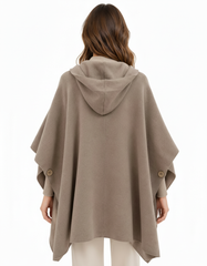 Siham Viscose Jacket – Open-Front Hooded Elora