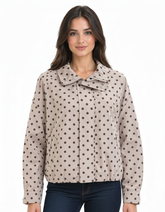Zeenat Polka Dot Jacket – High Neck Elora